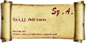 Szijj Adrienn névjegykártya
