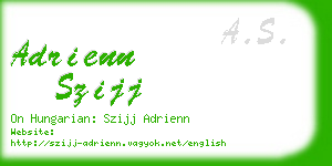 adrienn szijj business card